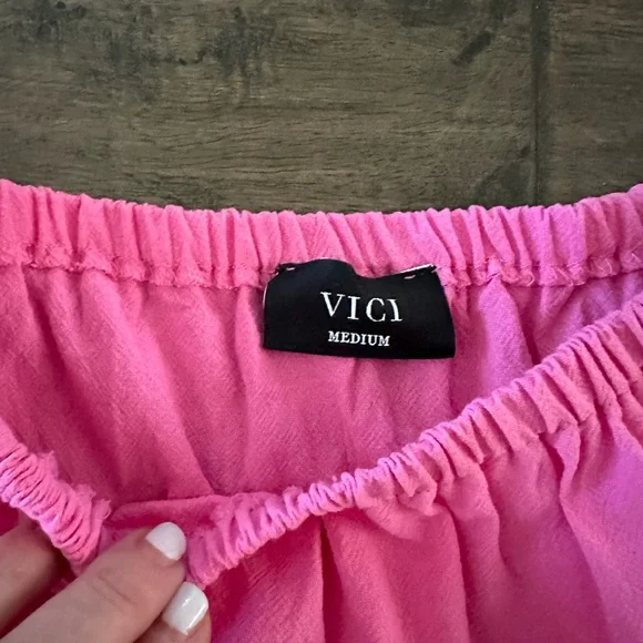 Vici Connah Pink off the shoulder Dress Size M - Picture 5 of 5